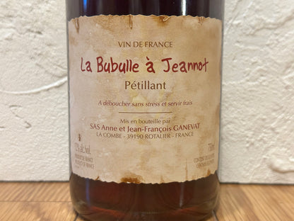 【赤泡】Anne et Jean-François Ganevat／VdF Rouge Pétillant La Bubulle à Jeannot NV（2021）