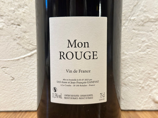 【赤】Anne et Jean-François Ganevat／VdF Rouge "Mon Rouge" NV（2022）